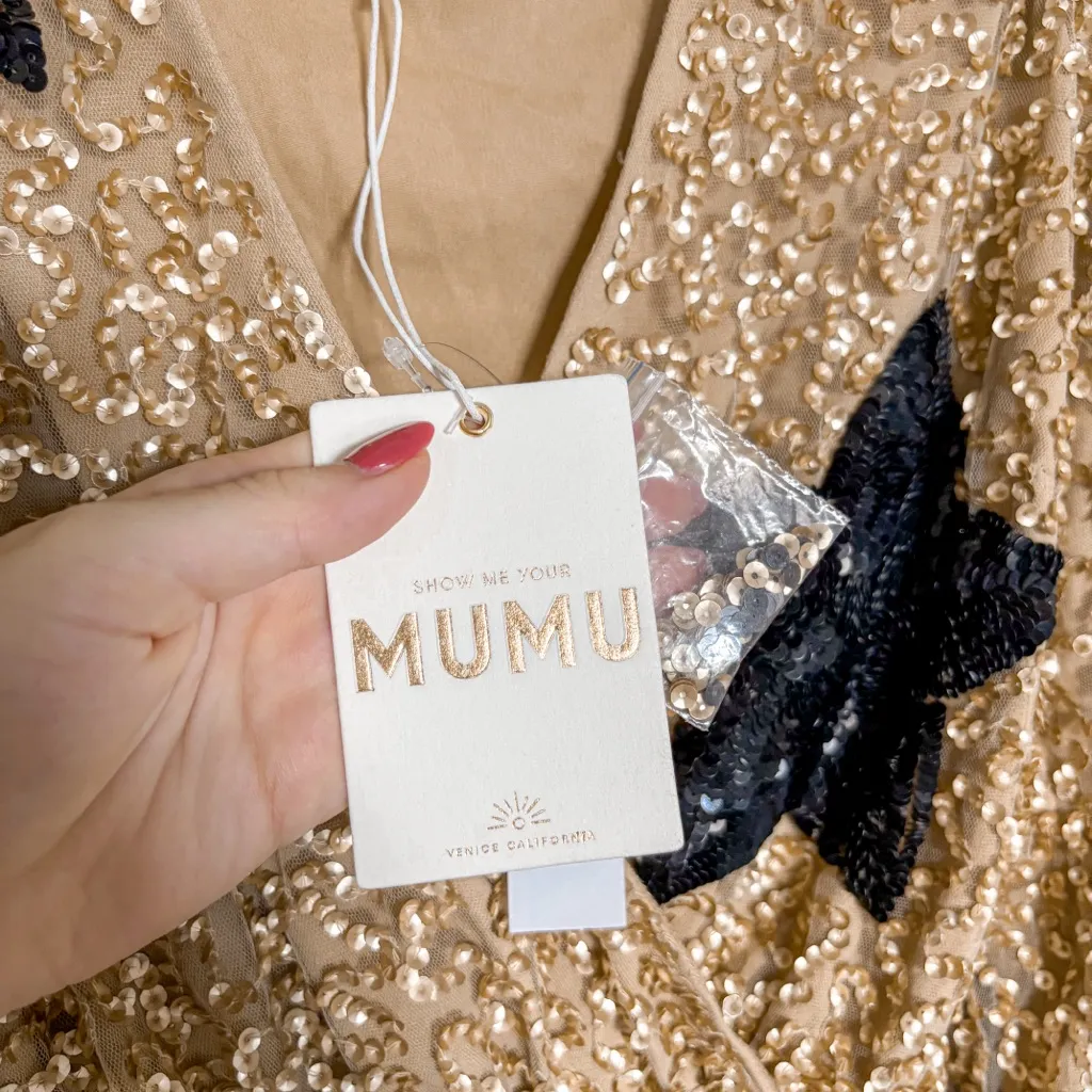 NEW Show Me Your Mumu Wear Me Out Dress Star Sequins - Image 9