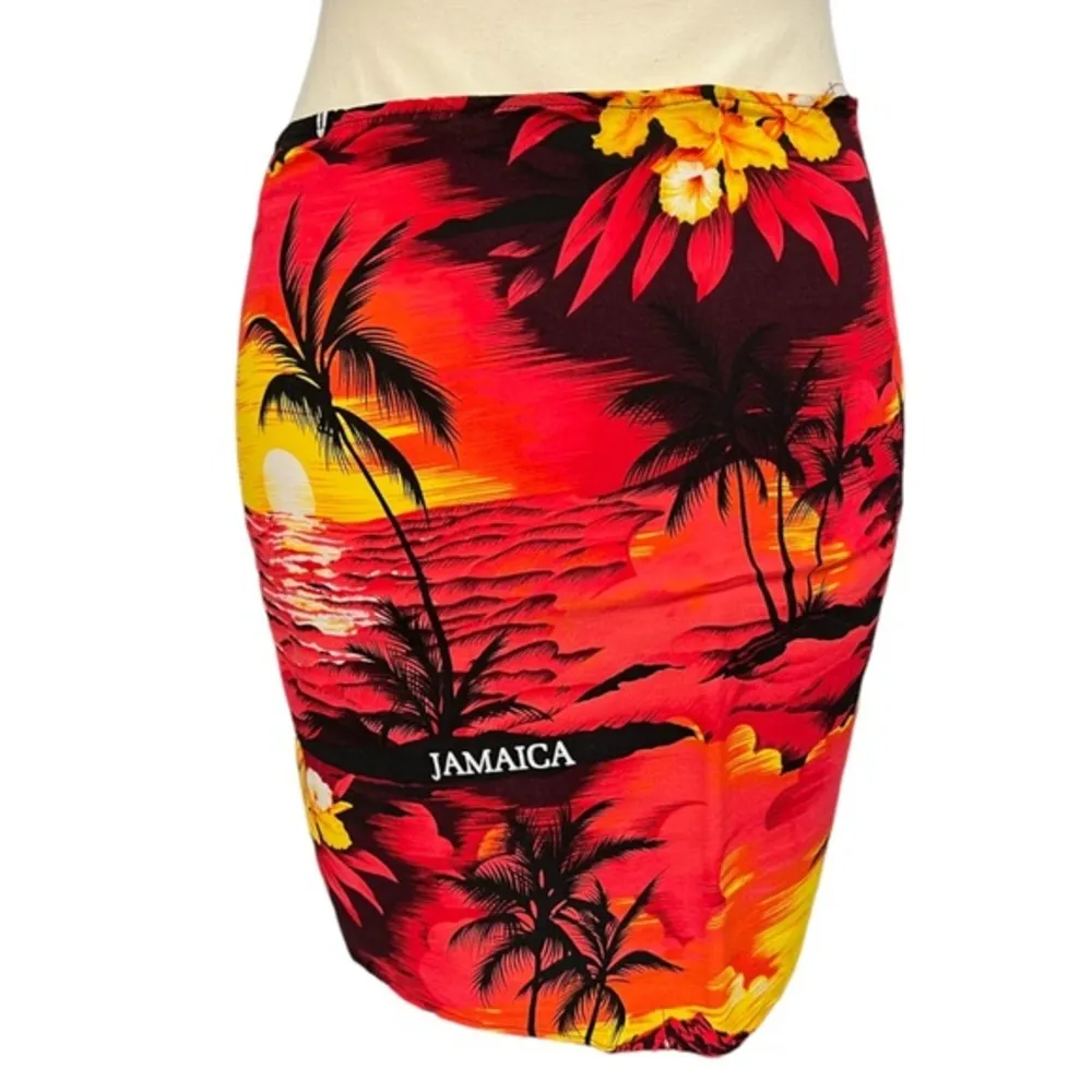 Colorful Swim Sarong Coverup Jamaica Red Size undefined - Image 6