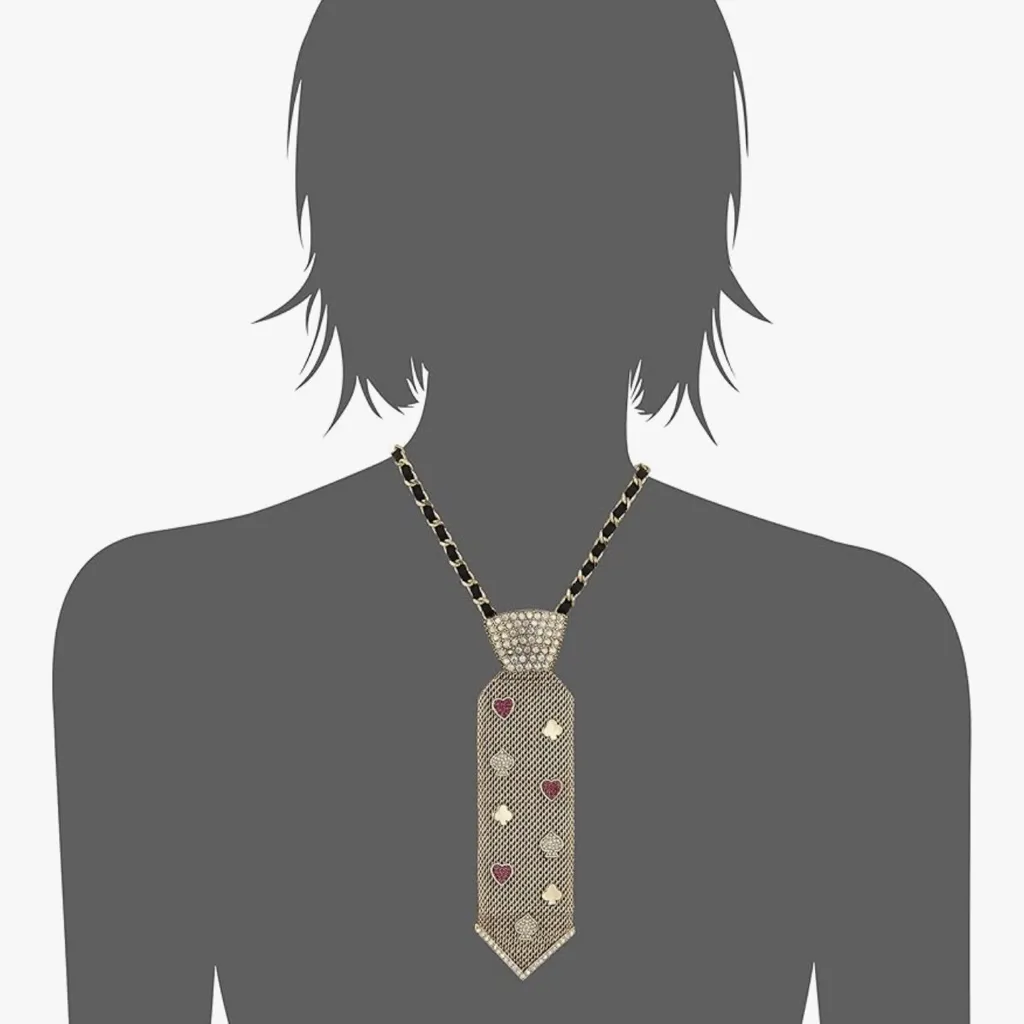 RARE Vintage Betsey Johnson Neck Tie Necklace - Image 2