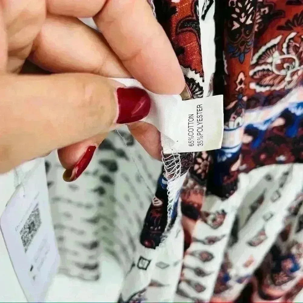 Cupshe Maxi White Printed Tie Waist Wrap‎ Size OS - Image 12