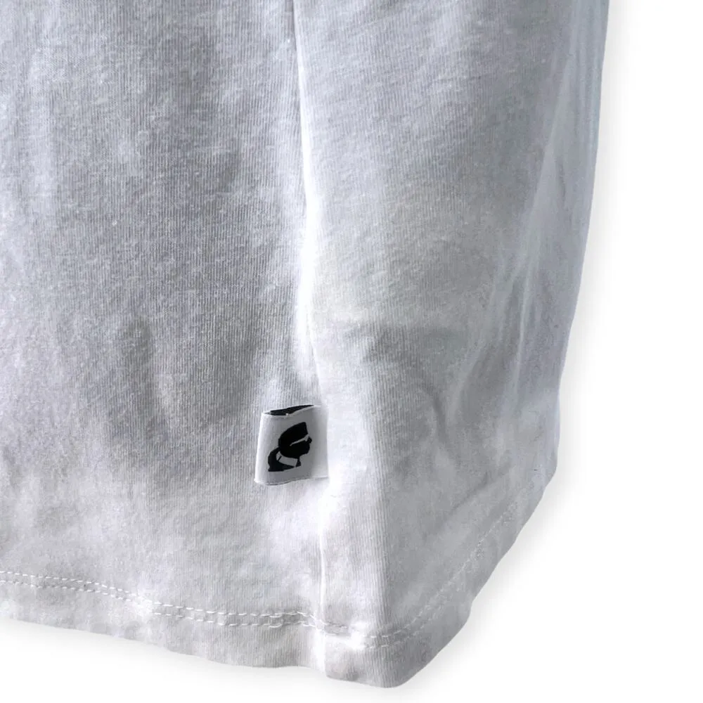 Karl Lagerfeld | L | Designer Embellished Studs T-shirt Top Eiffel Tower France - Image 8