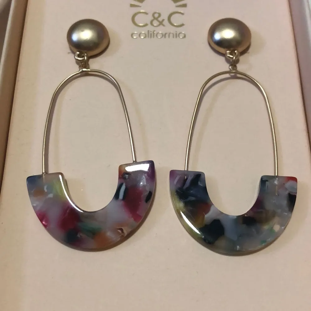 Acrylic Statement Earrings - Image 3