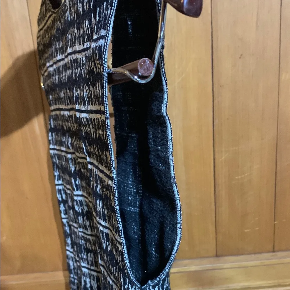 Max Studio  Black and White Patterned Midi Dress - Image 7