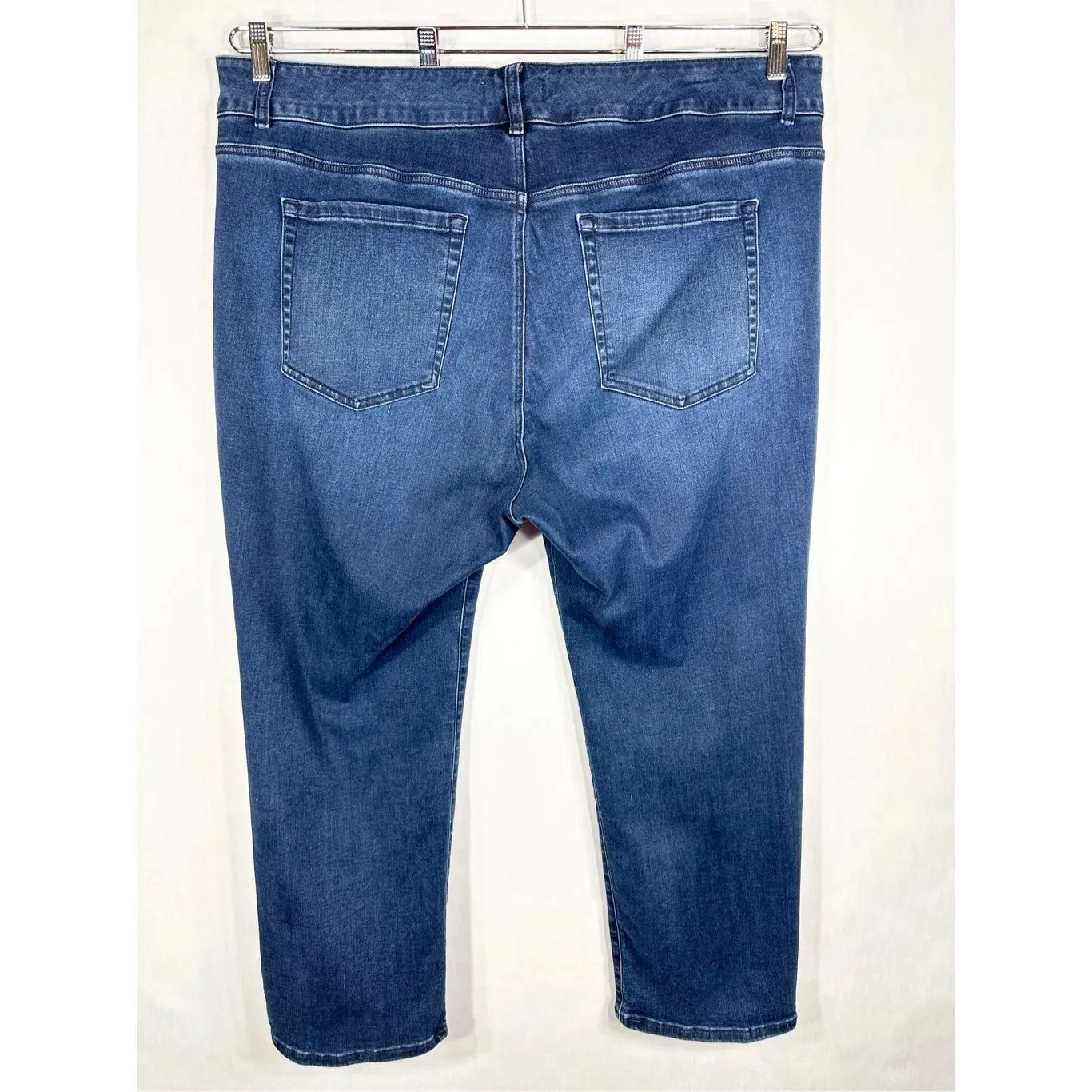 Lane Bryant Plus Size 26S‎ Jeans High Rise Blue Stretch Flex Magic Waistband 874 - Image 2