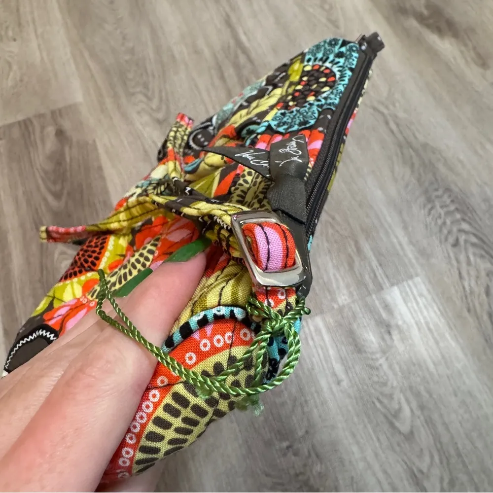 Vera Bradley Frannie Purse Bag Flower Shower Quilted Pink Green Blue - Image 2