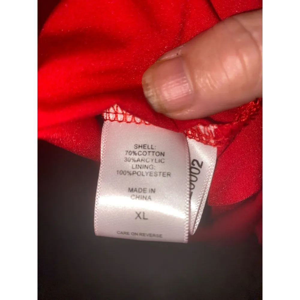 Women's New York & Company Dress XL Red Bell Sl - Image 5