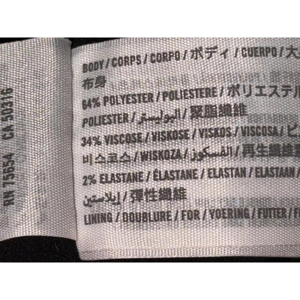 NEW Abercrombie & Fitch White Black Houndstooth Zip Up Mini Skirt Womens Size L - Image 4