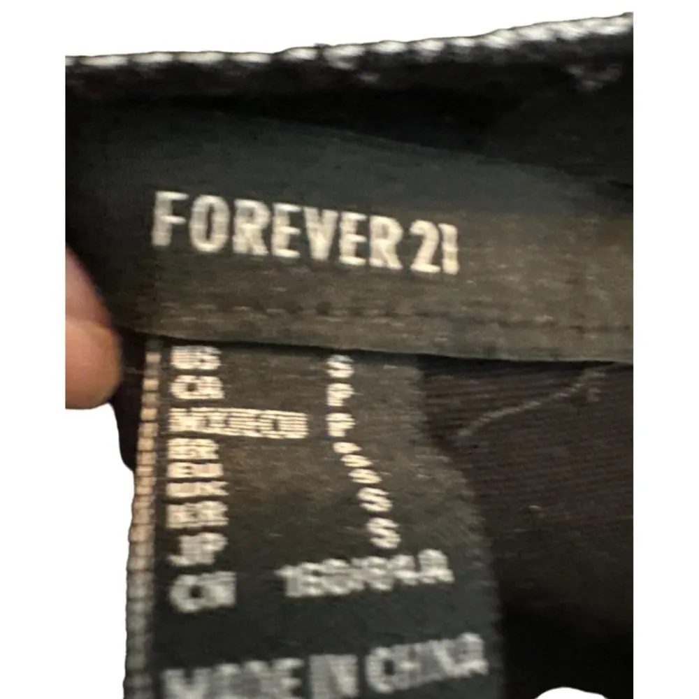 Forever 21 Women's Black Cotton Denim LOng Sleeves Jacket in Size Small Sku 2670 - Image 10