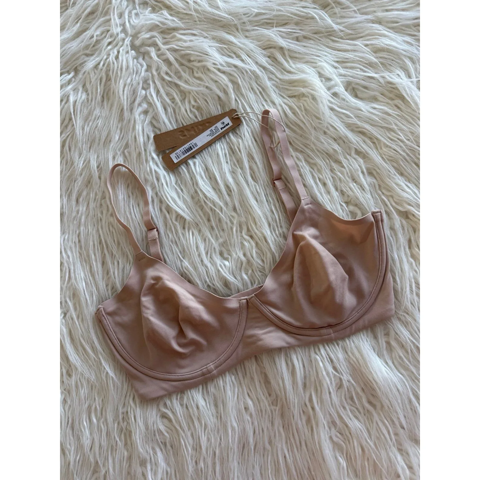 Skims Fits Everybody Unlined Demi Bra Mica Size 32DD - Image 3