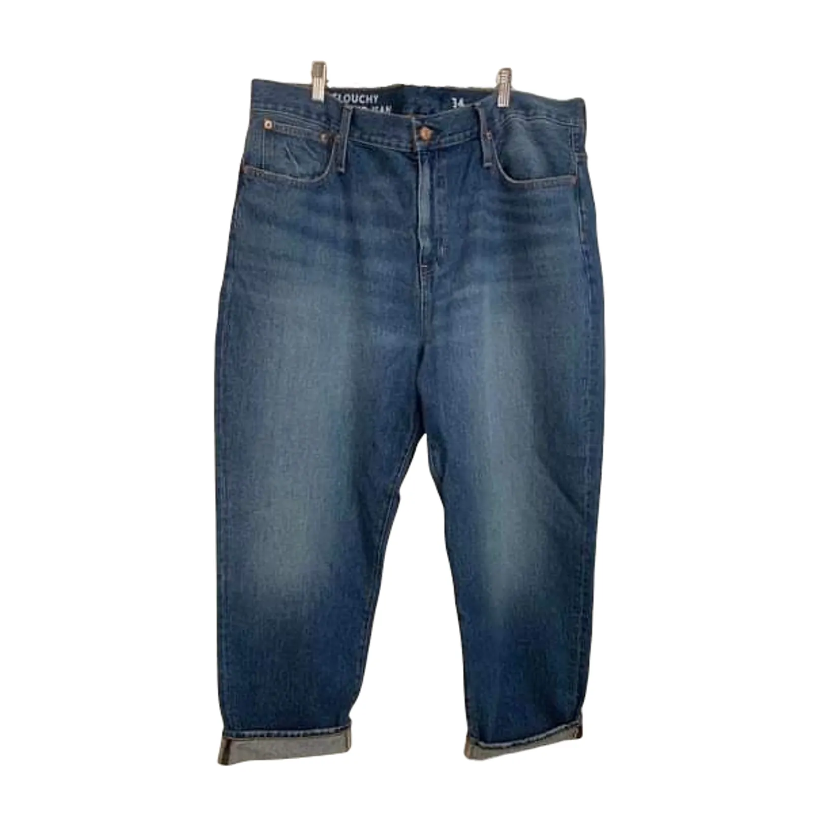 J.CREW Slouchy Boyfriend Jean in Bright Indigo Wash Size 34 #BA643 Blue - Image 2