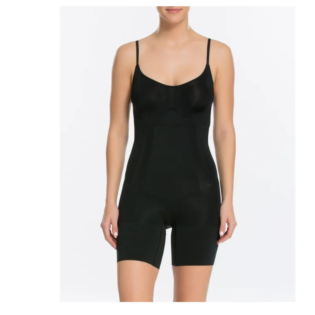 NWT Spanx Oncore Mid-thigh Bodysuit Very Black SZ-2X - Image 4