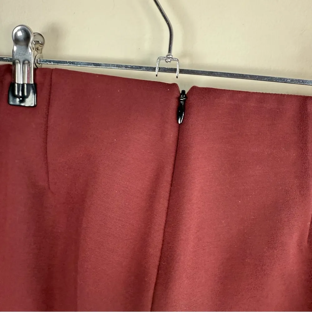 Rag & Bone Burgundy Simone Side Stripe Ponte Pant - Image 7