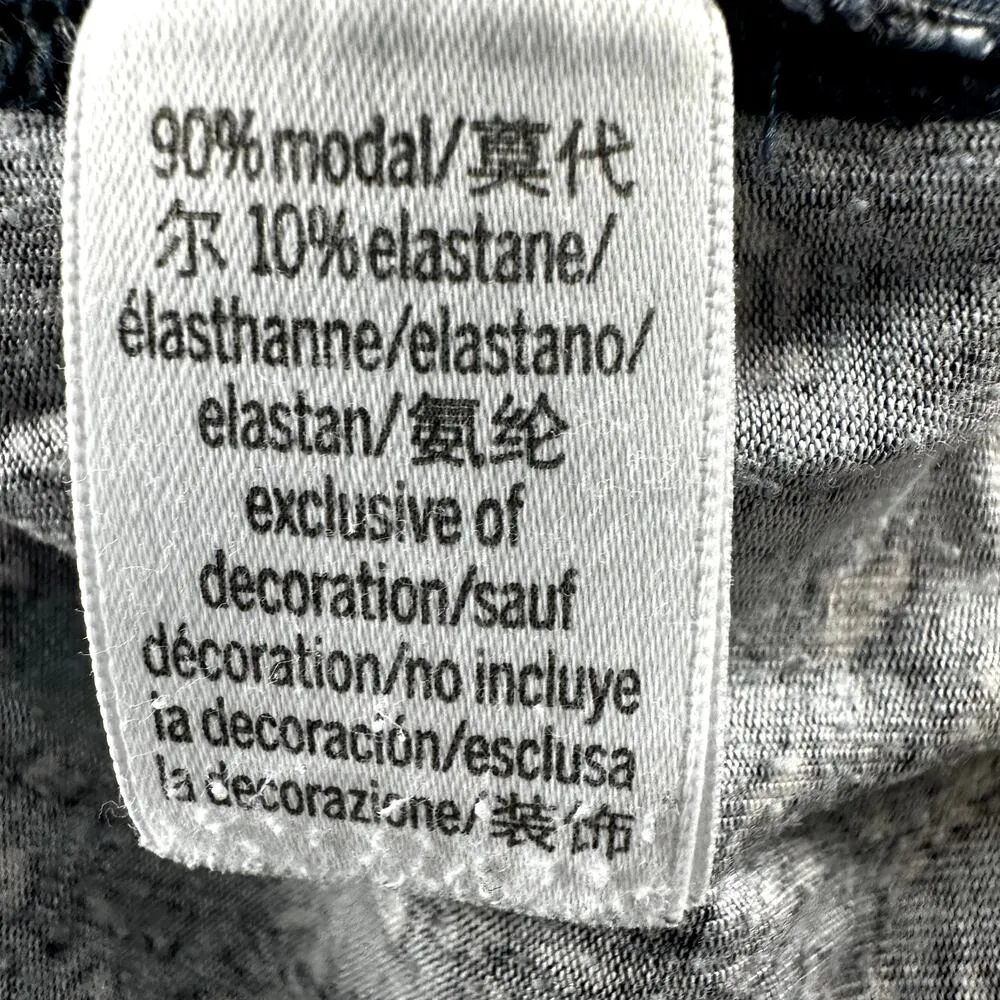 Victoria's Secret Sleep Shorts Floral Drawstring Lace Trim High Waist Blue Large - Image 3