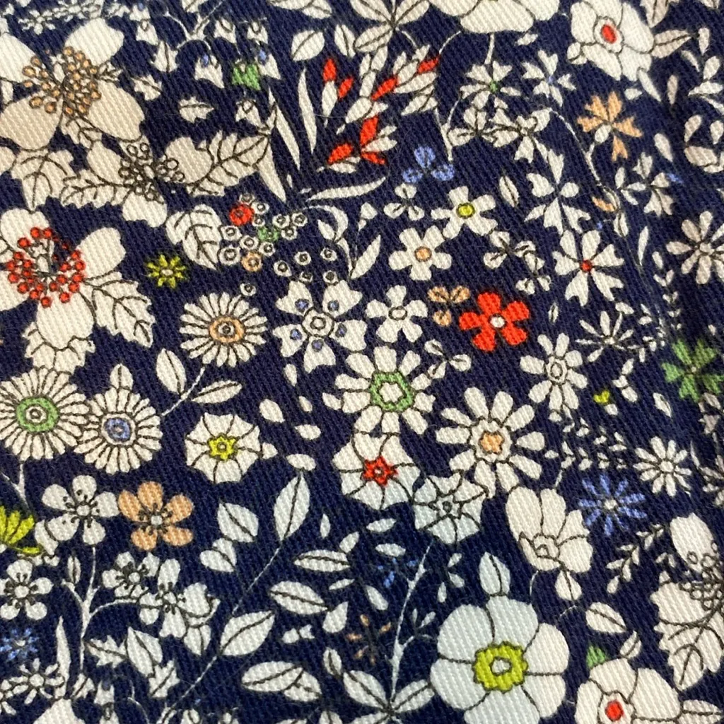 115 Liberty Art Fabrics J Crew Blue Floral Cottagecore Old Money Chino Shorts 0 - Image 6