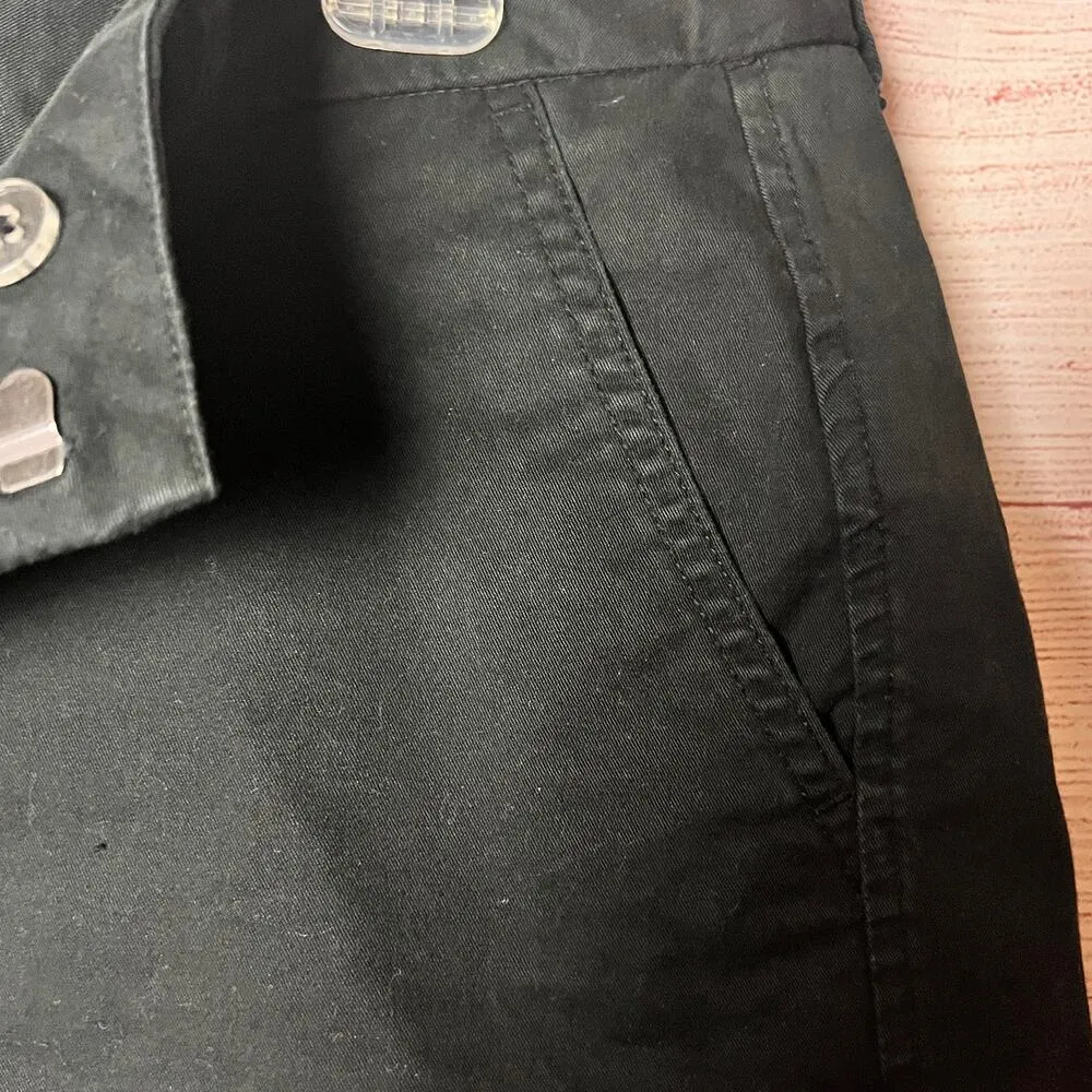 Khaki's By GAP The  3" Short Shorts Black Chino Style With Pockets Sz 8 - Image 3