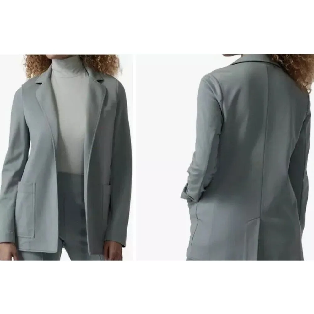 Athleta Minimalistic  Eastbound‎ Blazer Jacket Top Size 8 Green - Image 7