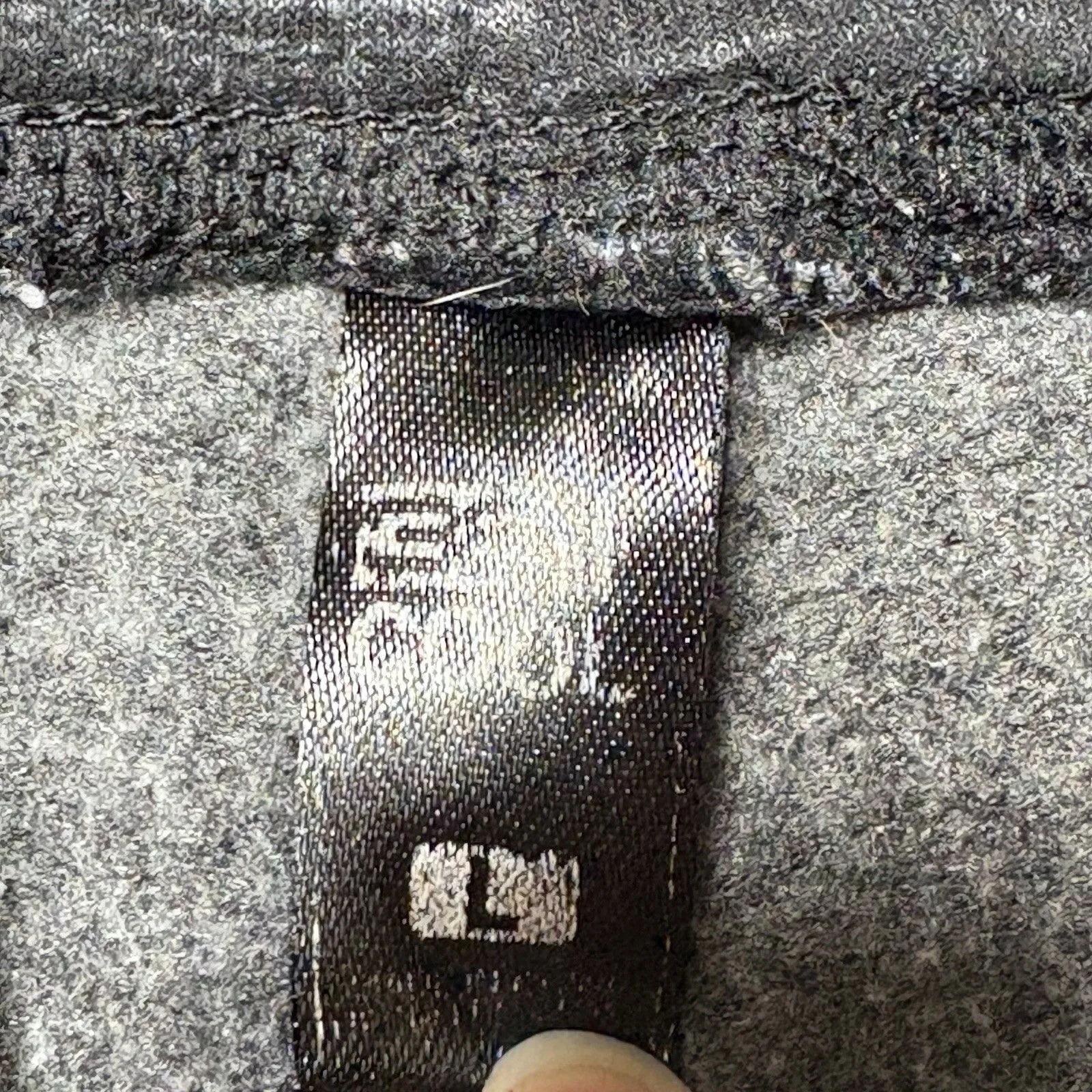 32 Degrees Black Space Dye Grey Fleece Lined Drawstring Shorts Size Large Womens - Image 2