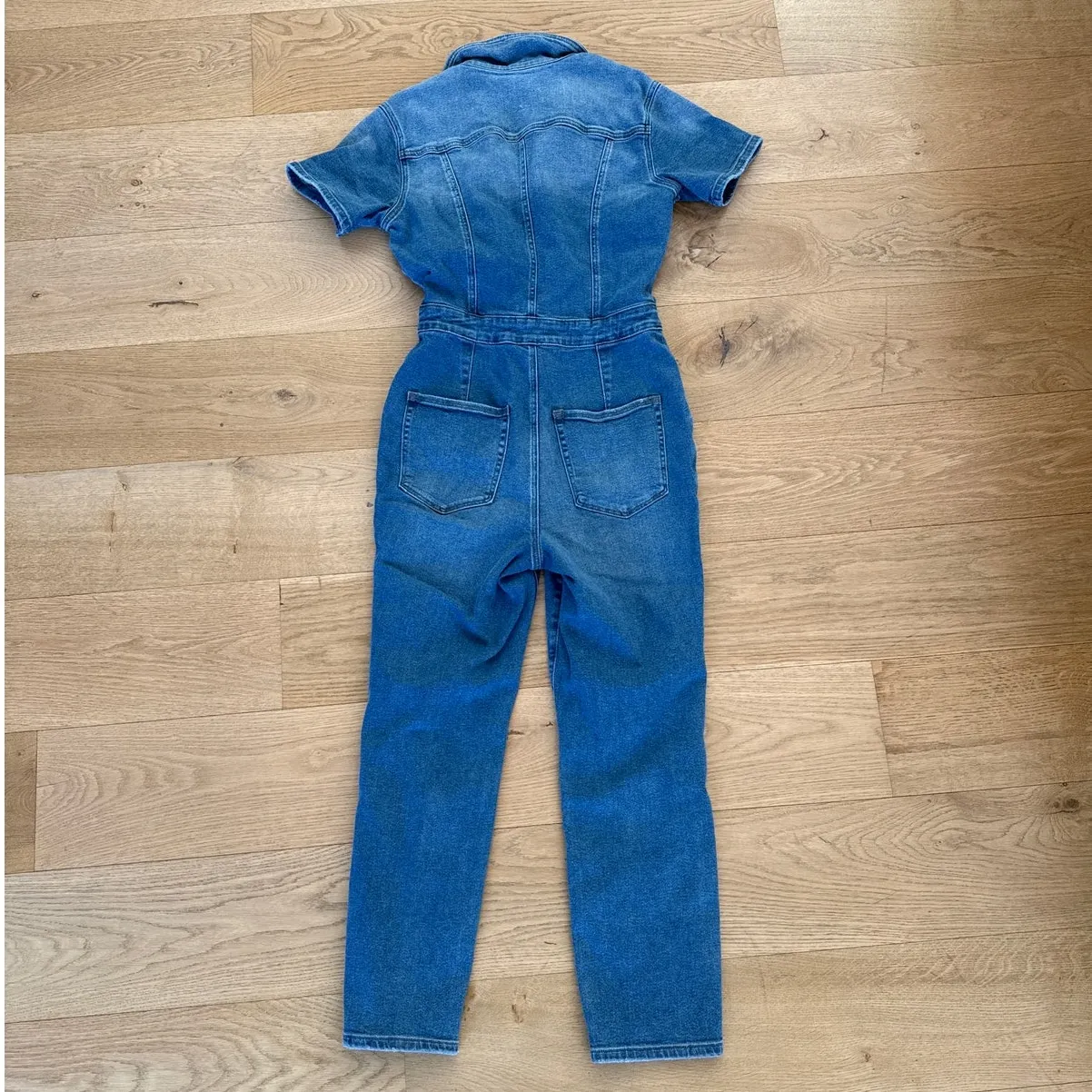 Good American Denim Jumpsuit Fit For Success Size 3 Blue - Image 4