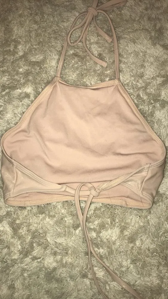 Shimmery Gold Bikini Top - Image 3