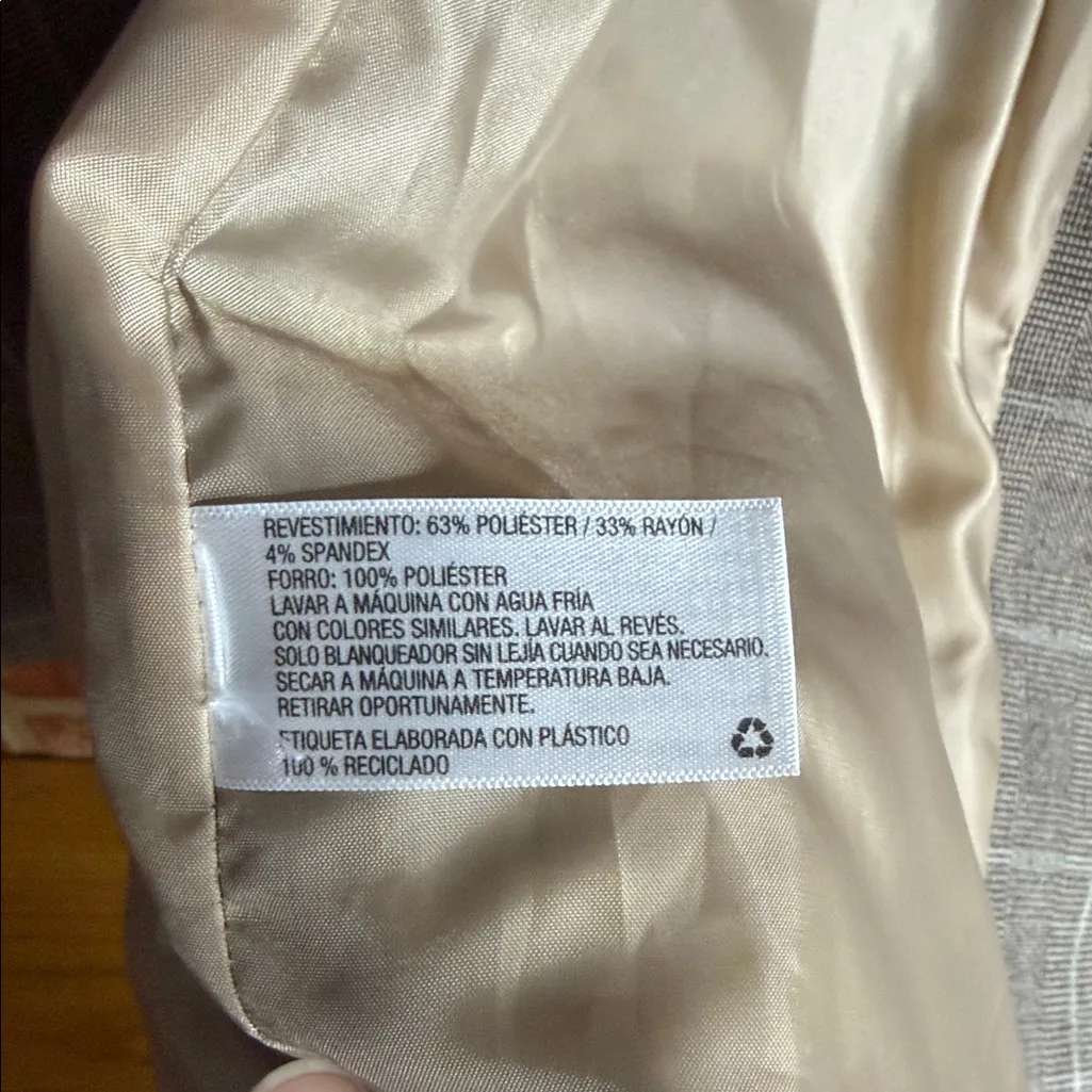 Gray Plaid Blazer A New Day - Image 5