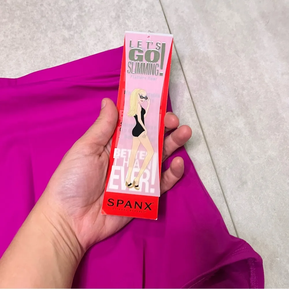 Spanx Berry Purple High Rise Shapewear You Can Swim In Slimming Modest NWT SZ 6 - Image 3