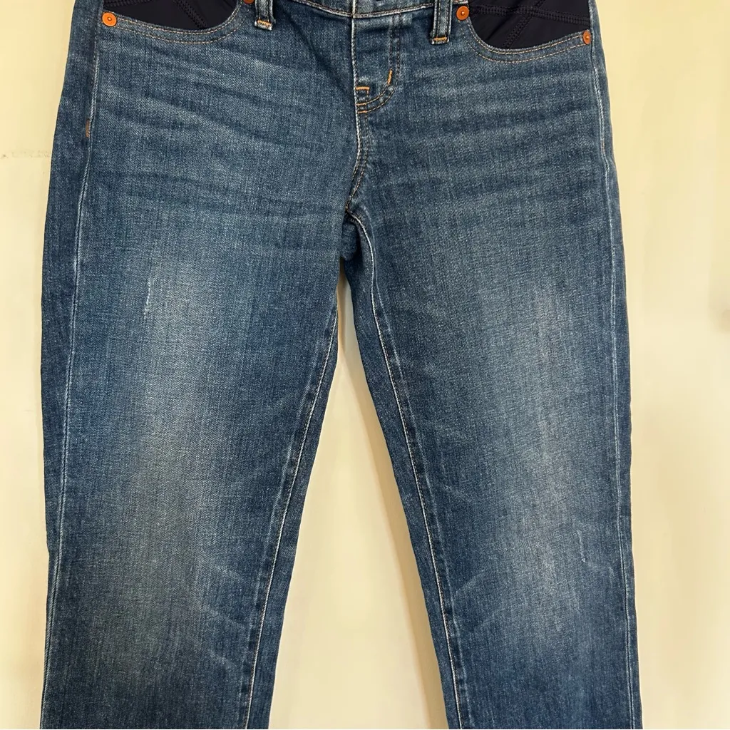 Madewell The Maternity Side-Panel Slim Boyjean: Adjustable Edition Size 26 - Image 8