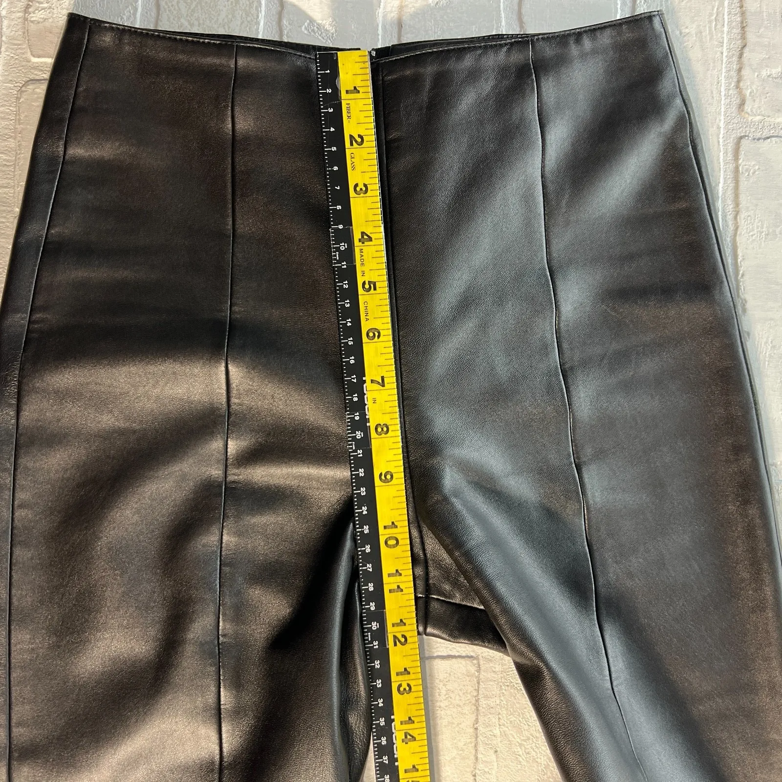 Vintage Michael Hoban North Beach Leather Pants Women 4 Black 90s Biker Straight - Image 11