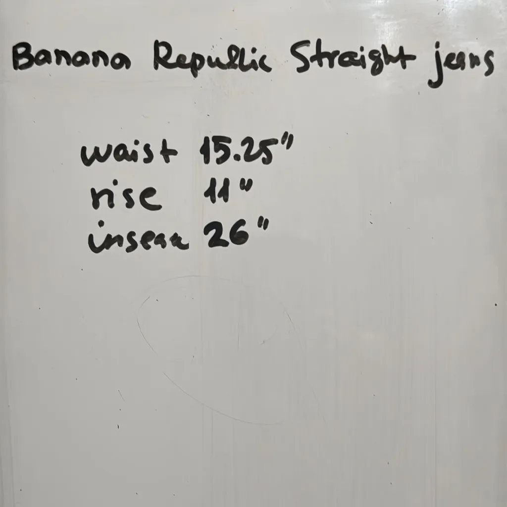 Banana Republic Women’s Premium Denim Hight Rise Straight Leg Blue Jeans size 30 - Image 12