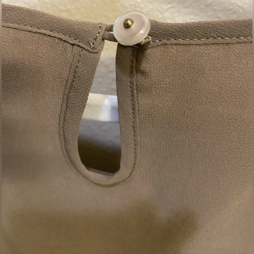 Giorgia & Johns embroidered Pencil Tight Sleeveless Dress Women's Sz Large Brown - Image 11