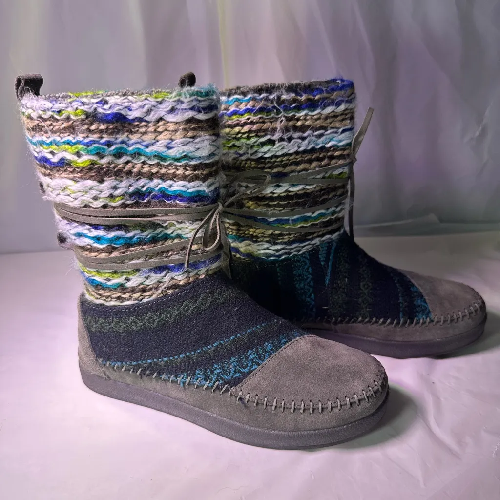 Toms Multicolor Knit Women's Boots - Image 5