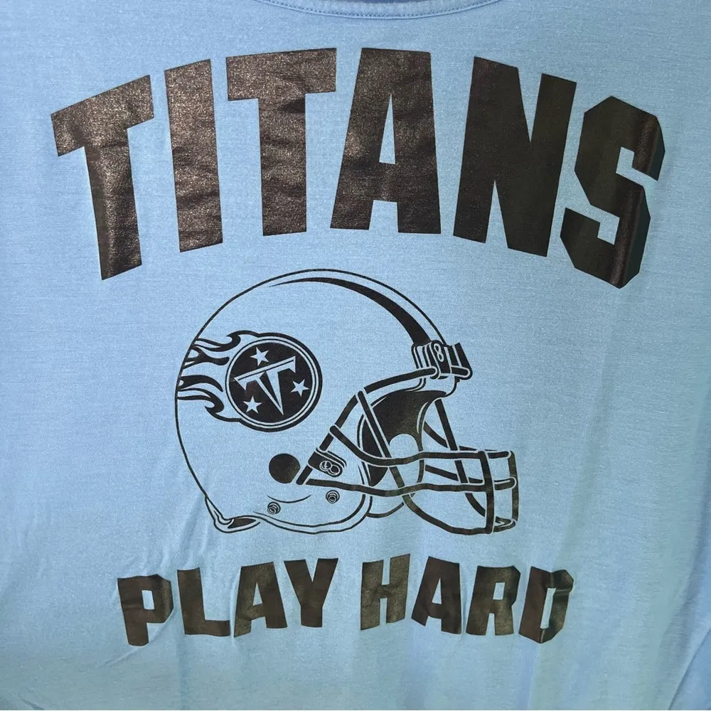 PINK Victoria’s Secret NFL Tennessee Titans Long Sleeve Shirt Sz Small Navy Blue - Image 2