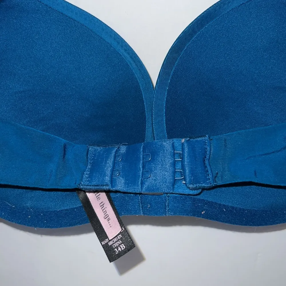 Victorias Secret Bra Womens 34B Teal Blue Sexy Little Things Push Up adjustable - Image 5