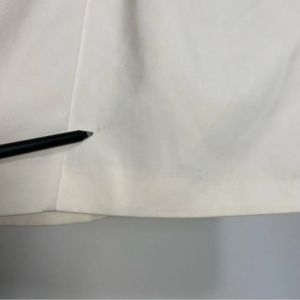 White Eyelet Lace Shift Dress Floral Sleeveless Graduate Bridal Minimal Cottage - Image 10