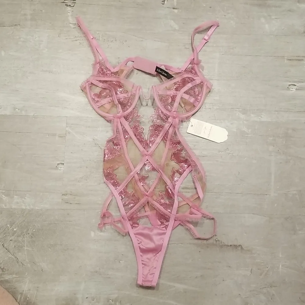 💕FOR LOVE AND LEMONS💕 Grace Bodysuit ~ Mauve Lace Medium XS NWT - Image 9