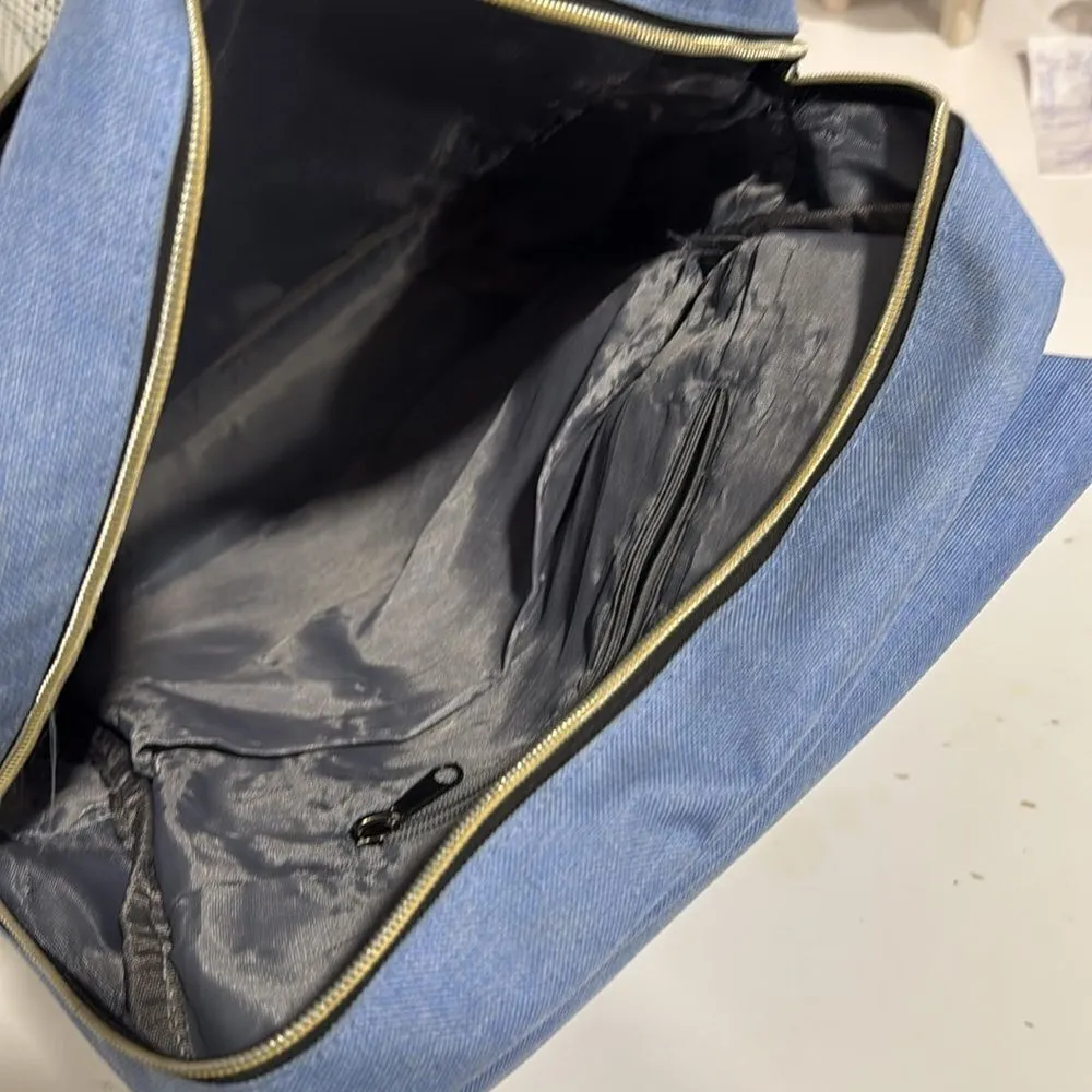 Kenox Vintage Laptop Backpack College EUC Blue - Image 7