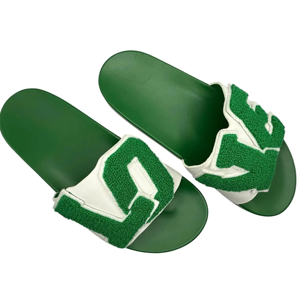 Tory Burch NWOT Green LOVE Slide Sandals Walk on Sunshine - Image 6