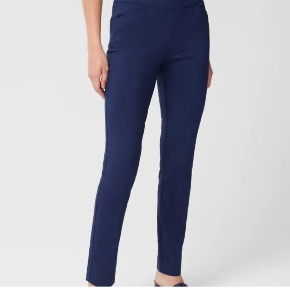 Chico's Blue High-Rise Straight Leg Pants - Image 2