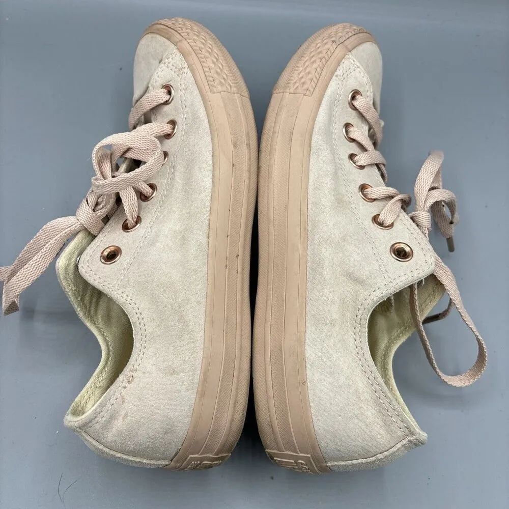 Converse Suede Blush Women’s Sneakers‎ Size 8.5 Lace Up Casual Chuck Taylor - Image 7