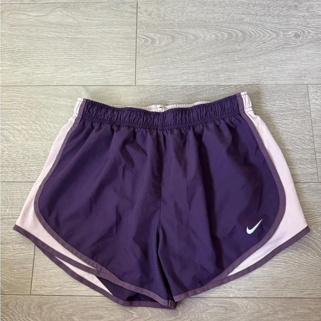 Nike Purple Dri-Fit Athletic Dolphin Shorts - Image 5