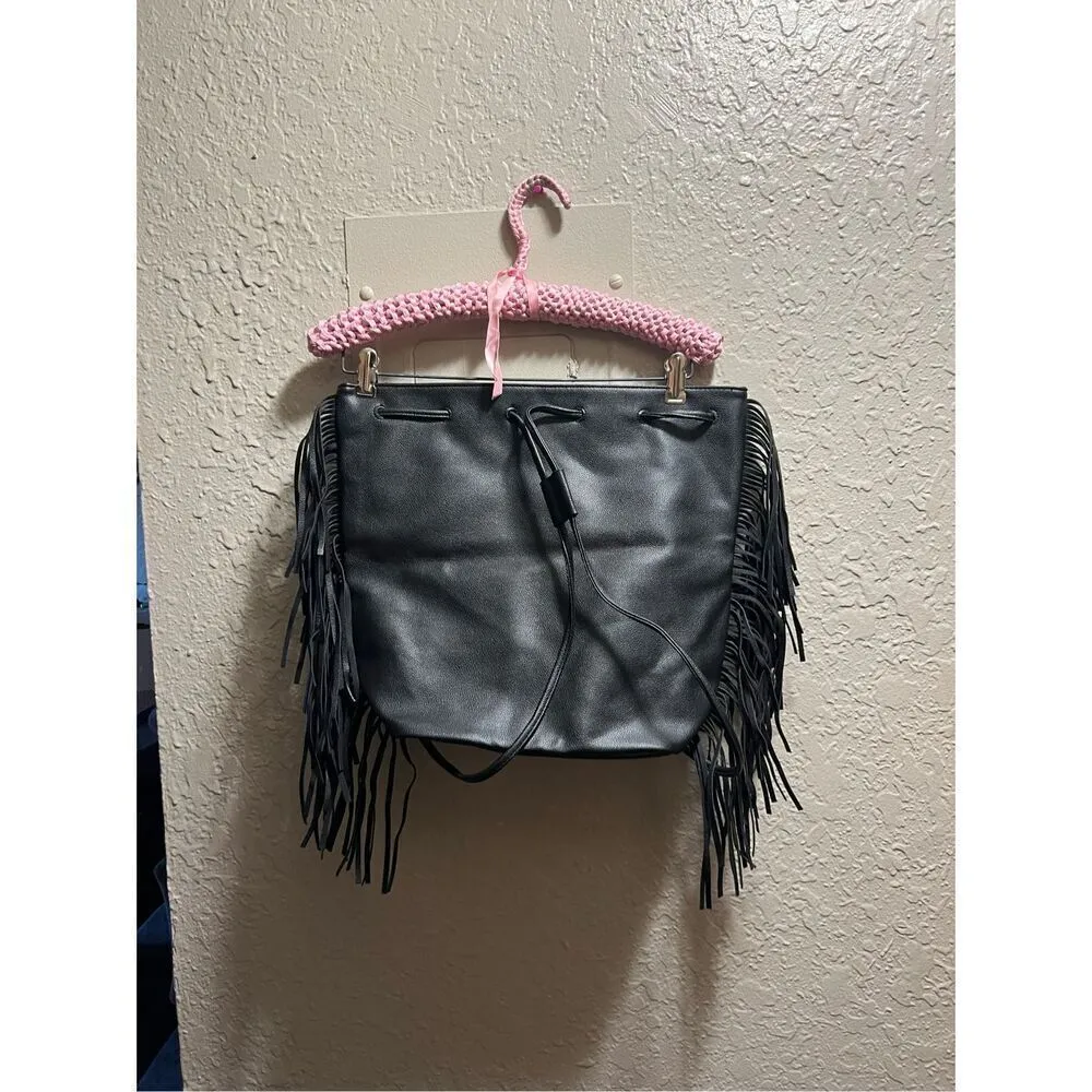 Victoria’s Secret Black Fringe Backpack - Image 5