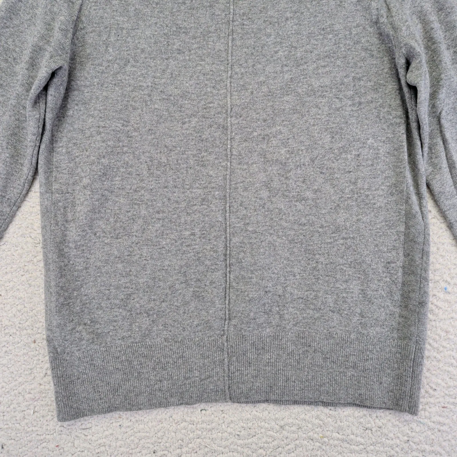BANANA REPUBLIC Italian Merino Blend Crewneck Sweater Gray Size Medium Women's - Image 8