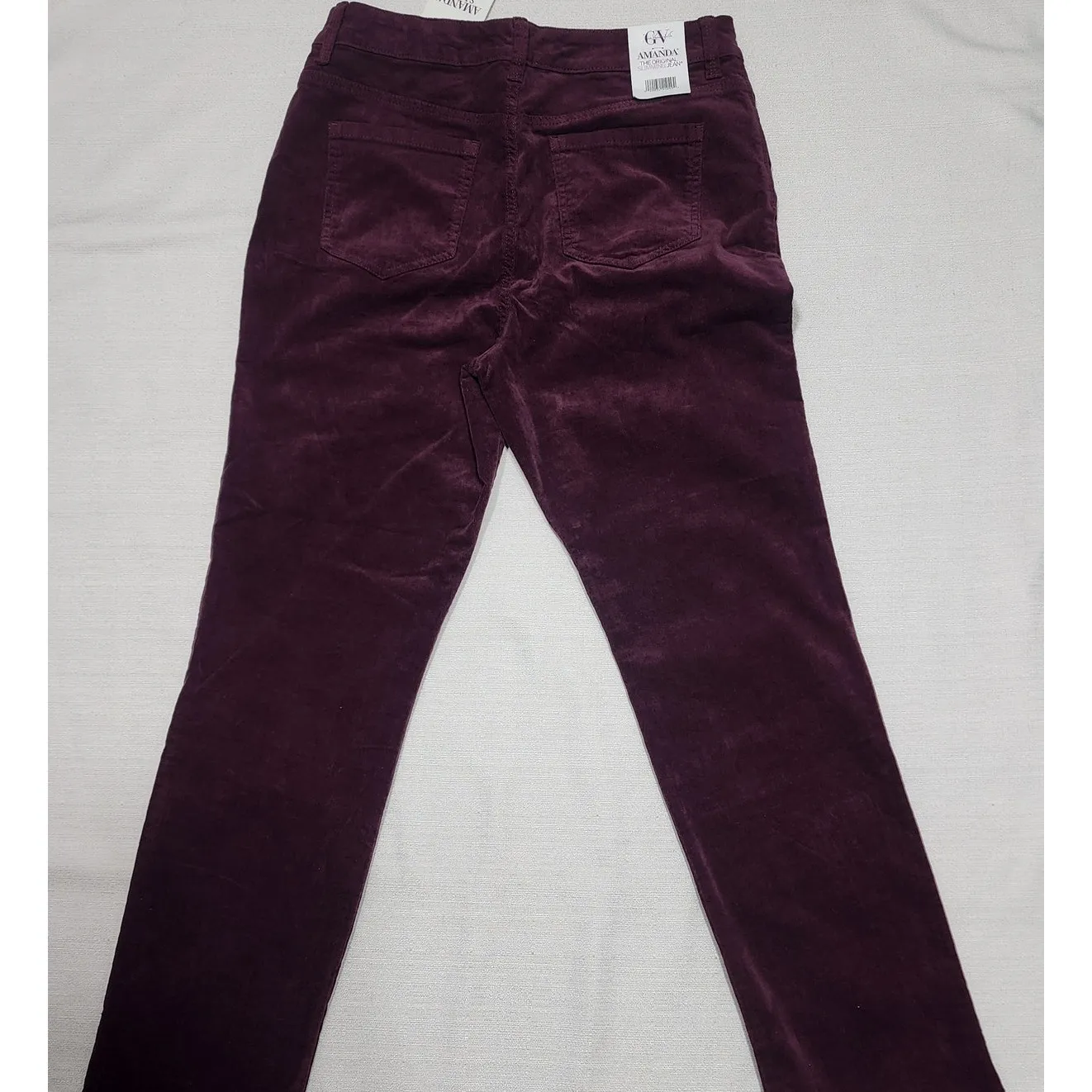 Gloria Vanderbilt Amanda original slimming jeans corduroy W32'' x L35'' Purple Size 32 - Image 6