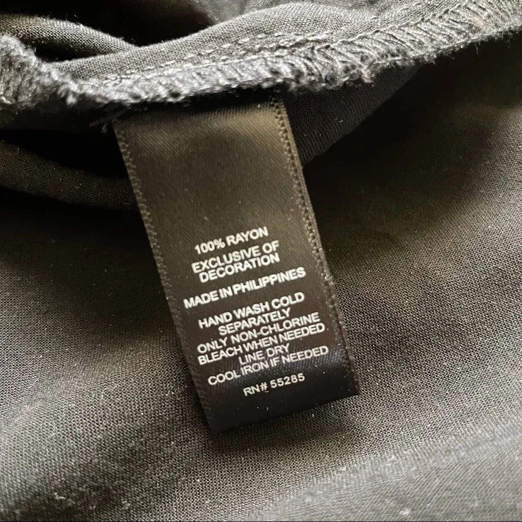 EXPRESS Lace trim surplice skort romper - Black - Image 6