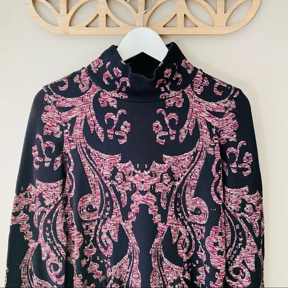 Free People Modern Love Mini Dress Black Sz XS - Image 2