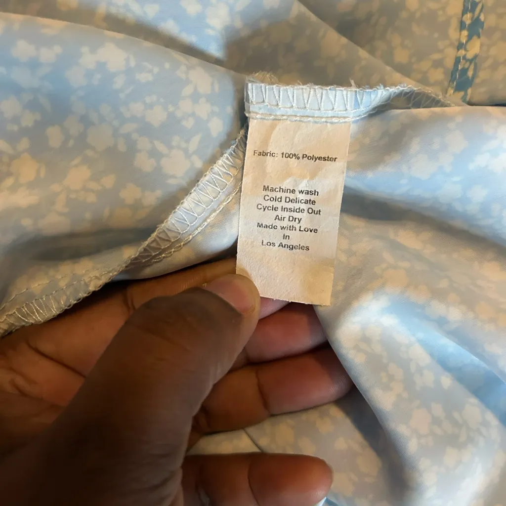 RESA Light Blue Floral Maxi Dress - Image 9