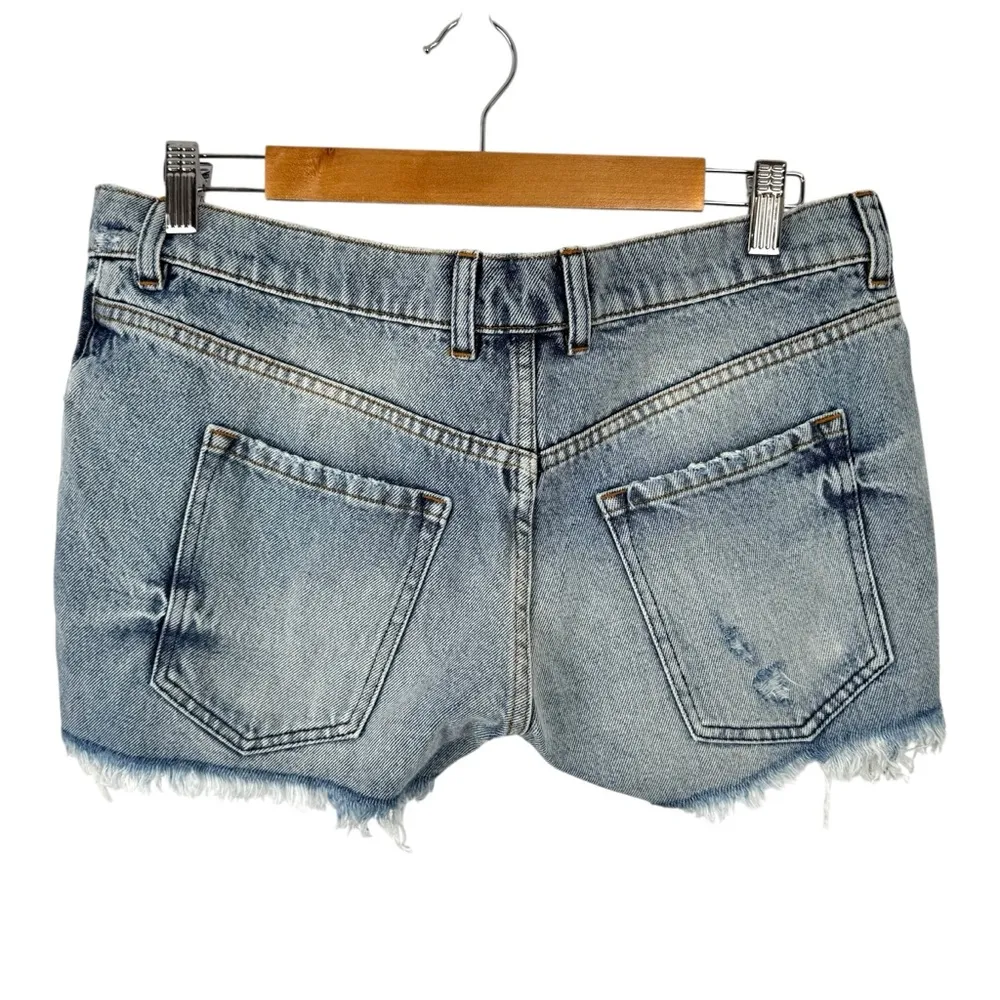 NWT Free People X SER.O.YA Lyle Shorts Denim in Sorrento Size 29 Distressed Blue - Image 7