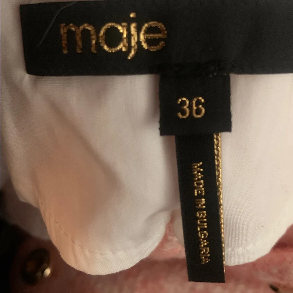 Maje  NEW Ranello Pink Tweed Dress size 6 - Image 14