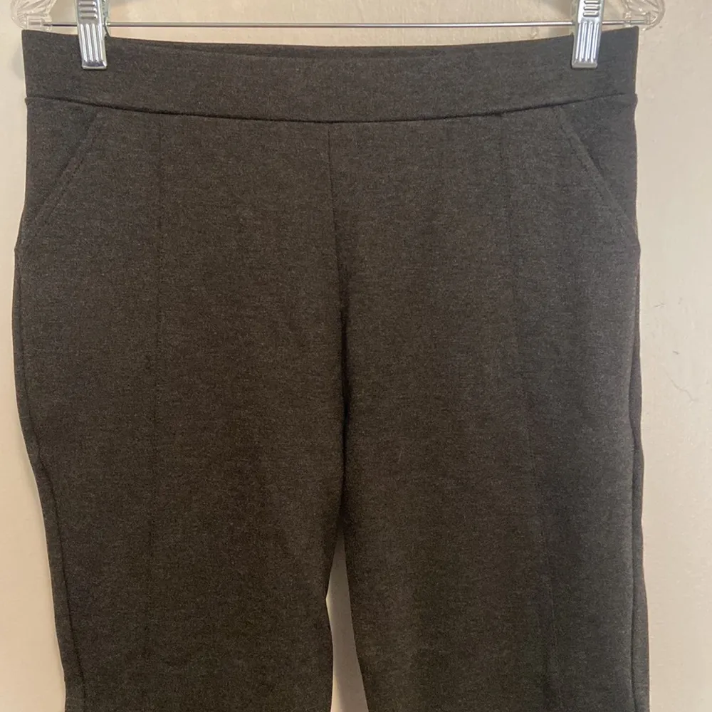 Betabrand Dark Grey Skinny Trouser Stirrup Leggings - Image 2