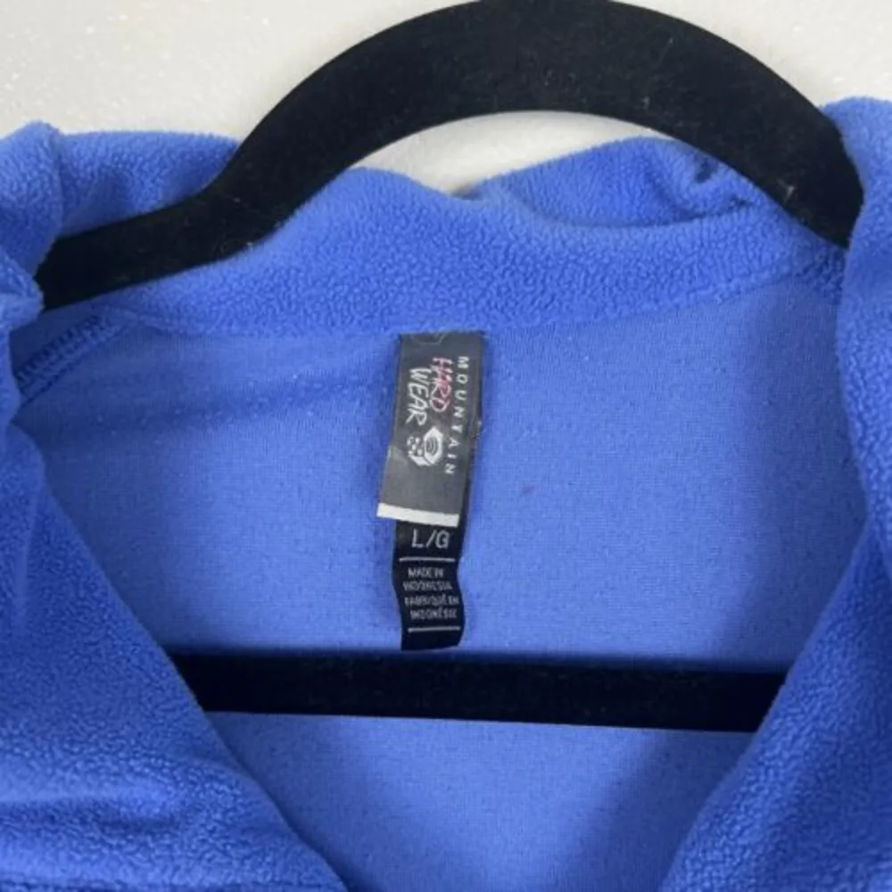 Mountain Hardwear  1/4 Zip Fleece‎ Pullover Blue Sz L - Image 2