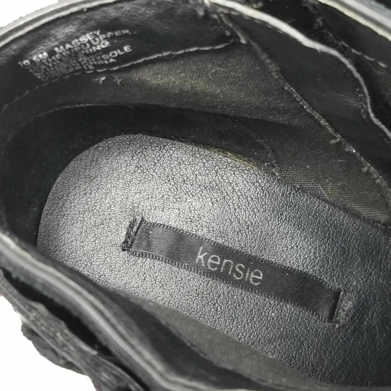 Kensie Womens Massey Ankle Tassels Leather Booties Black Size 10.5 M - Image 8